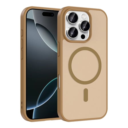 iPhone 16 Pro Max Kılıf M-safe Şarj Özellikli MKST Babet Kapak - Mavi