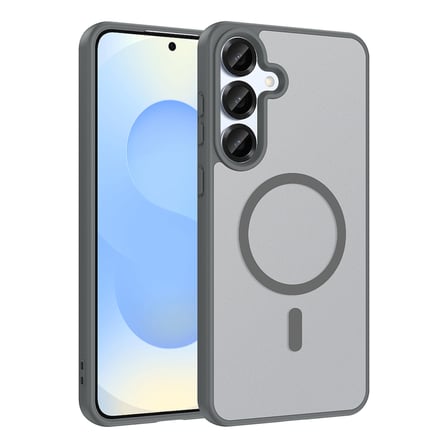 Galaxy A56 Kılıf M-safe Şarj Özellikli MKST Babet Kapak - Gri