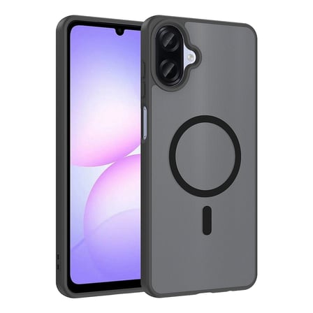 Galaxy A07 Kılıf M-safe Şarj Özellikli MKST Babet Kapak - Siyah