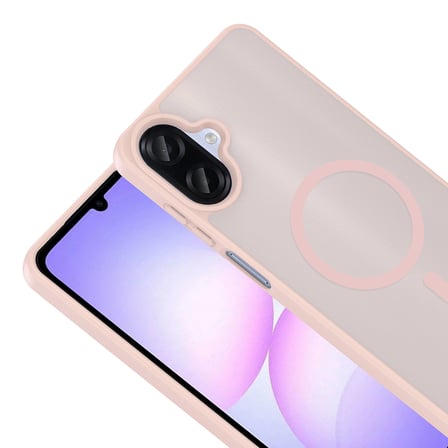 Galaxy A07 Kılıf M-safe Şarj Özellikli MKST Babet Kapak - Derin Mor