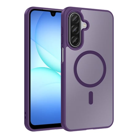 Galaxy A17 Kılıf M-safe Şarj Özellikli MKST Babet Kapak - Pembe