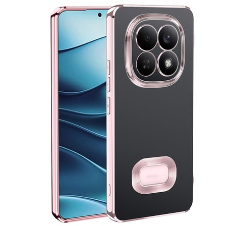 Redmi Note 15 Pro Kılıf Kamera Korumalı Logo Gösteren MKST Omega Kapak - Rose Gold