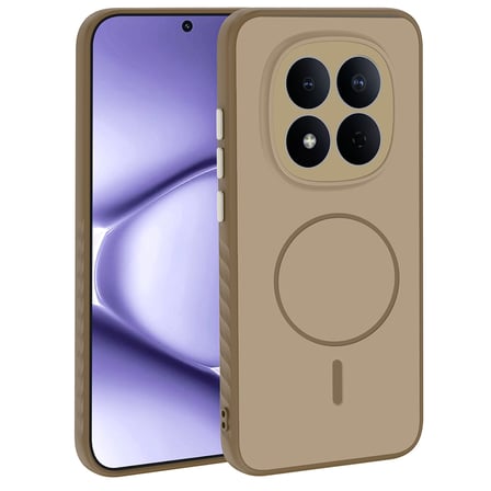 Redmi Note 15 Pro 4G Kılıf M-safe Şarj Özellikli MKST Tea Kapak - Gümüş