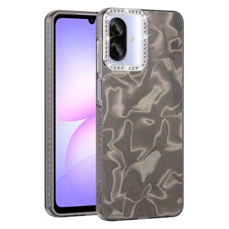 Galaxy A07 Kılıf Airbagli Parlak Taş Detay Tasarımlı MKST Esila Kapak - Pembe