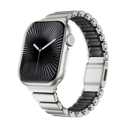 Watch 40mm MKST KRD-149 Premium Metal / Silikon Kordon - Siyah-Turuncu
