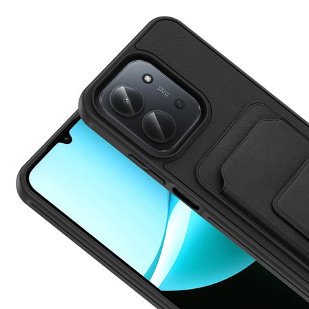 Xiaomi Redmi 15C Kılıf Kartlıklı Standlı Kamera Yükseltili Silikon Novatech