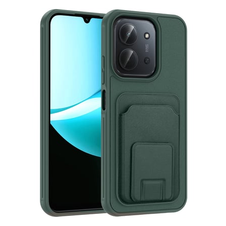 Lexroo Xiaomi Redmi 15C Kartlıklı TPU Bikart Kılıf - Gri