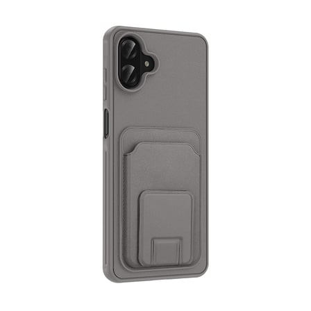 Galaxy A07 Kılıf Kartlıklı Standlı Kamera Yükseltili Silikon Nourth