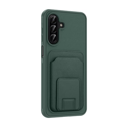 Galaxy A17 Kılıf Kartlıklı Standlı Kamera Yükseltili Silikon Novatech