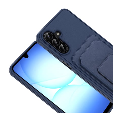 Galaxy A17 Kılıf Kartlıklı Standlı Kamera Yükseltili Silikon Novatech