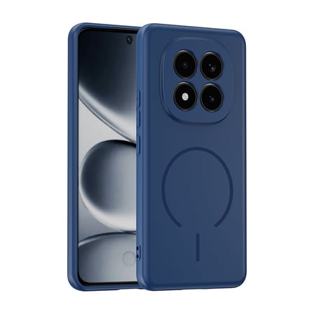 Redmi Note 15 Pro 4G Kılıf M-safe Şarj Özellikli MKST Meta Kapak - Lacivert