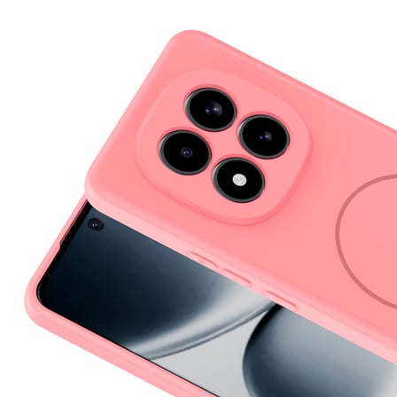 Redmi Note 15 Pro Kılıf M-safe Şarj Özellikli MKST Meta Kapak - Mürdüm