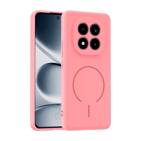 Redmi Note 15 Pro Plus Kılıf M-safe Şarj Özellikli MKST Meta Kapak - Rose Pembe