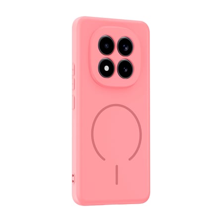 Redmi Note 15 Pro Plus Kılıf M-safe Şarj Özellikli MKST Meta Kapak - Rose Pembe