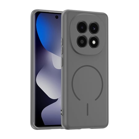 Redmi Note 15 5G Kılıf M-safe Şarj Özellikli MKST Meta Kapak - Titanyum-Gri
