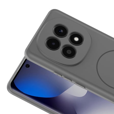 Redmi Note 15 5G Kılıf M-safe Şarj Özellikli MKST Meta Kapak - Titanyum-Gri