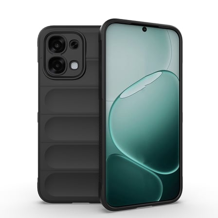 Oppo A6 Pro Kılıf Kamera Korumalı Esnek Silikon Parmak Şeritli Novatech