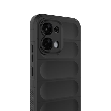 Oppo A6 Pro Kılıf Kamera Korumalı Esnek Silikon Parmak Şeritli Novatech