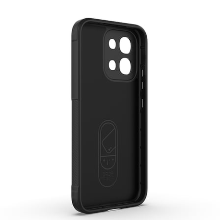 Oppo A6 Pro Kılıf Kamera Korumalı Esnek Silikon Parmak Şeritli Novatech