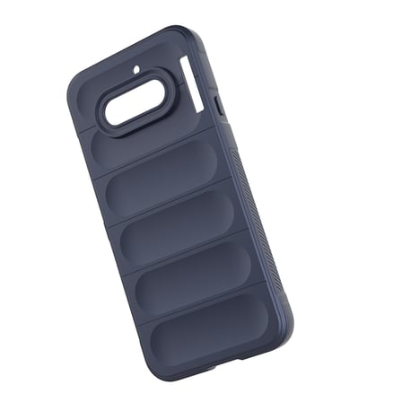 Nothing Phone 4A Kılıf Esnek TPU Oyuklu Arka Yüzey Tasarımlı MKST Etnik Silikon Kapak - Lacivert