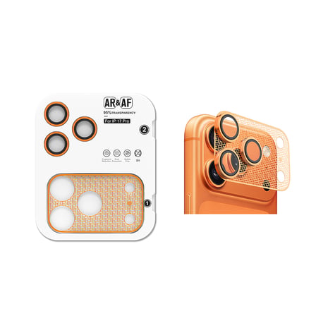 iPhone 17 Pro MKST CL-22 Parmak İzi Bırakmayan Anti-Reflective 2in1 Kamera Lens Koruyucu - Gümüş