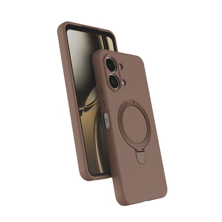 Oppo A6 Pro Kılıf 360 Derece Döner Standlı MagSafe Kamera Lens Korumalı Silikon Novatech