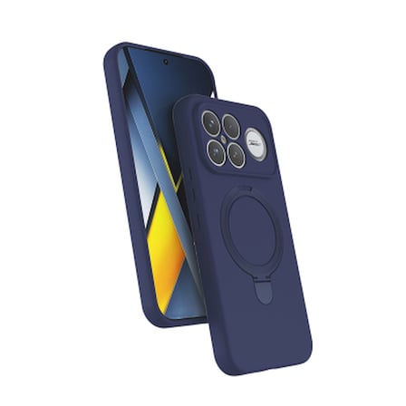 Xiaomi Poco F8 Ultra Kılıf M-safe Şarj Özellikli Standlı Zore Samara Kapak Xiaomi Poco F8 Ultra Zore - Lacivert
