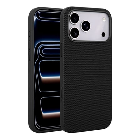 iPhone 17 Pro Max Kılıf M-Safe Şarj Özellikli Kumaş Tasarımlı MKST Miami Sert PC Kapak - Derin Mor