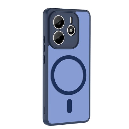 Xiaomi Redmi Note 14 4G Uyumlu Kılıf Mat Magsafe Şarj Özellikli Hassas Butonlu Renkli Yumuşak Kenarlı Premium Babet Kapak