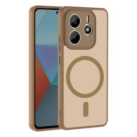 Xiaomi Redmi Note 14 4G Kılıf MagSafe Kamera Korumalı Mat Parmak İzi Tutmayan FORUMSHOP