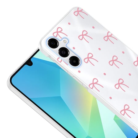 Galaxy A17 Kılıf Çiçek ve Fiyonk Desenli Kamera Yükseltili TKMR Premium