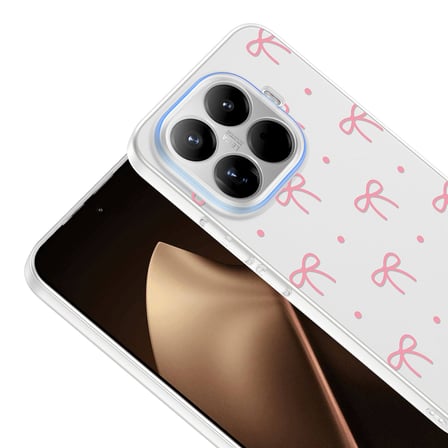 Xiaomi 15T Pro Kılıf Çiçek ve Fiyonk Desenli Kamera Yükseltili BUTAM Premium