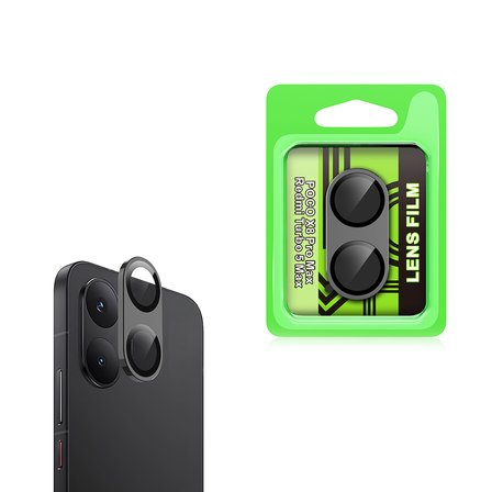 Poco X8 Pro Max MKST CL-07 Kamera Lens Koruyucu - Siyah