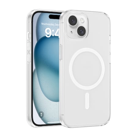 Apple iPhone 14 Kılıf IC Çipli Zore Wireless Şarj Özellikli Şeffaf Orjin Kapak iPhone 14 Zore - Şeffaf