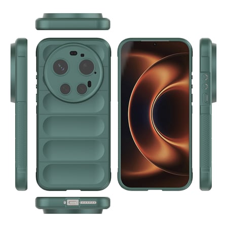 Xiaomi 17 Ultra Kılıf Esnek TPU Oyuklu Arka Yüzey Tasarımlı Etnik Silikon Kapak
