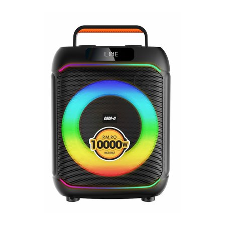 GD-695 Dijital LED Göstergeli Mikrofonlu RGB TWS 6.5 inç Stereo Bass Kablosuz Karaoke Hoparlör