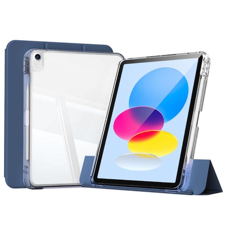 Lexroo iPad 10.9 2022 (10.Nesil) Magnetik Ayrılabilen Airbagli Sliding Tablet ı Kılıf - Mor