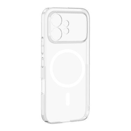 Honor 600 5G Kamera Korumalı M-Safe Şarj Özellikli Şeffaf MKST London Sert PC Kapak - Şeffaf
