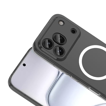 Honor 600 Pro 5G Kamera Korumalı M-Safe Şarj Özellikli Şeffaf MKST London Sert PC Kapak - Şeffaf