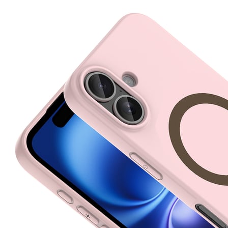 iPhone 16 Kılıf Pastel Renkli MagSafe Kamera Yükseltili Silikon Alan Tech