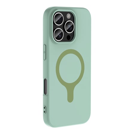 iPhone 16 Pro Max Kılıf MagSafe Şarj Özellikli Soft Mat Tasarım Aris Silikon Kapak