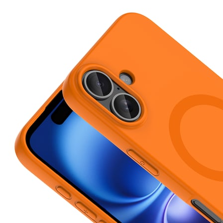 iPhone 17 Kılıf M-Safe Şarj Özellikli MKST Aris Silikon Kapak - Lila