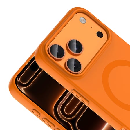 iPhone 17 Pro Max Kılıf M-Safe Şarj Özellikli MKST Aris Silikon Kapak - Siyah
