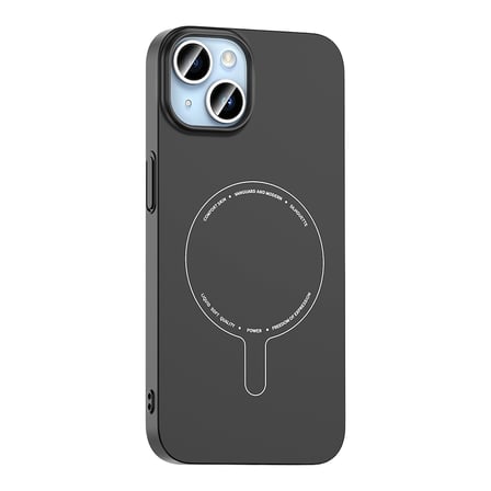 iPhone 13 Kılıf M-Safe Şarj Özellikli Kamera Korumalı MKST Elio Sert PC Kapak - Derin Mor