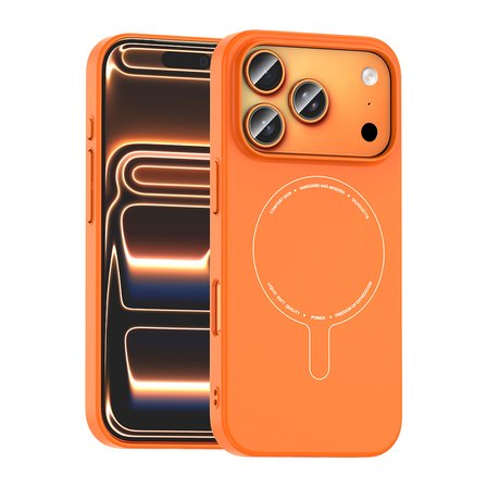 iPhone 17 Pro Max Kılıf Magsafe Şarj Özellikli Kamera Korumalı Premium Elio Sert PC Kapak