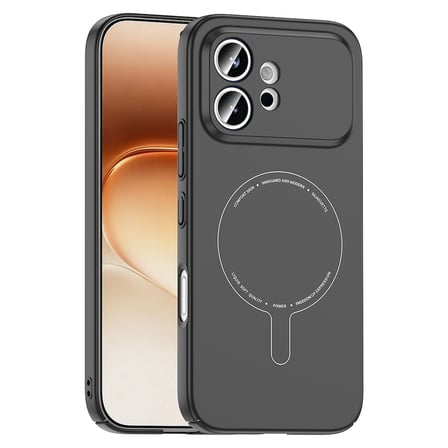 Honor 600 5G Kılıf M-Safe Şarj Özellikli Kamera Korumalı MKST Elio Sert PC Kapak - Turuncu