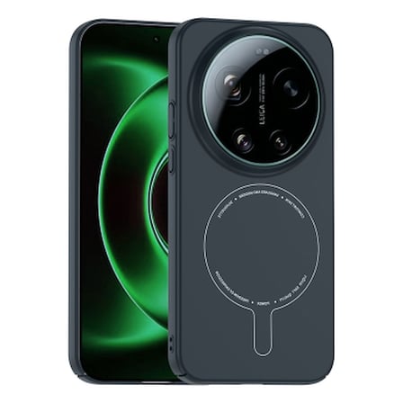 Xiaomi 17 Ultra Kılıf M-Safe Şarj Özellikli Kamera Korumalı Zore Elio Sert PC Kapak Xiaomi 17 Ultra Zore - Lacivert
