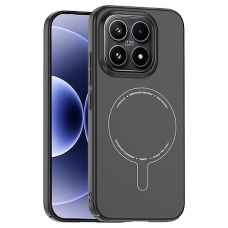 Xiaomi 17 Kılıf M-Safe Şarj Özellikli Kamera Korumalı Zore Elio Sert PC Kapak Xiaomi 17 Zore - Siyah