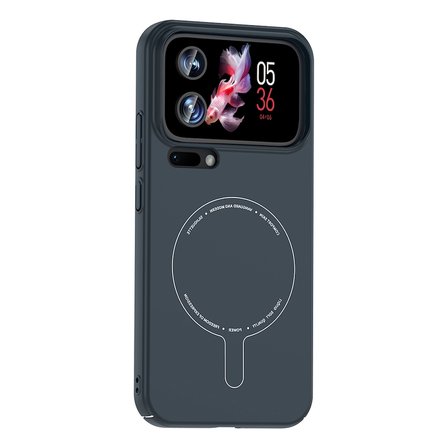 Mi 17 Pro Max Kılıf M-Safe Şarj Özellikli Kamera Korumalı MKST Elio Sert PC Kapak - Lacivert