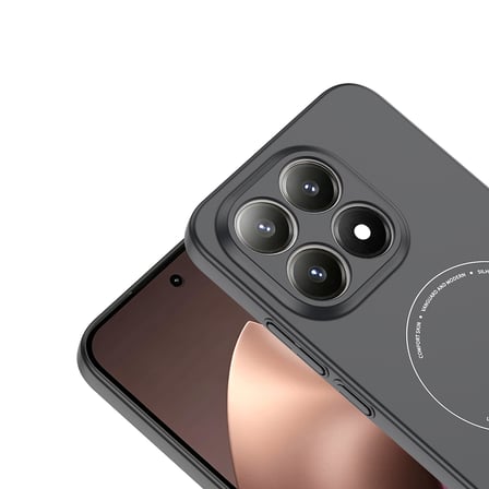 Mi 15T Kılıf M-Safe Şarj Özellikli Kamera Korumalı MKST Elio Sert PC Kapak - Siyah